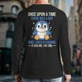 Once There Was A Boy Who Loved Penguins Back Print Long Sleeve T-shirt