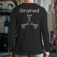 Organic ChemistryStrain Carbon Skeleton Molecule Back Print Long Sleeve T-shirt