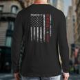 Patriotic Promoted To Daddy Est 2024 First Time Dad Back Print Long Sleeve T-shirt