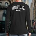 Patton Village Texas Tx Vintage Athletic Sports Back Print Long Sleeve T-shirt