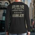 Personalized Birthday Wear Idea For Person Named Ashley Back Print Long Sleeve T-shirt
