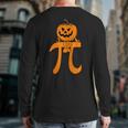 Pumpkin Pie Math Halloween Thanksgiving Pi Day Back Print Long Sleeve T-shirt
