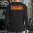 Retro 80S Style Placerville Ca Back Print Long Sleeve T-shirt