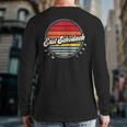 Retro East Schodack Home State Cool 70S Style Sunset Back Print Long Sleeve T-shirt