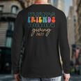 Retro Friends Giving 2023 Thanksgiving Friendsgiving Back Print Long Sleeve T-shirt