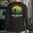 Retro Glenn Heights Texas Big Foot Souvenir Back Print Long Sleeve T-shirt