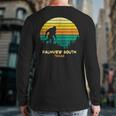 Retro Palmview South Texas Big Foot Souvenir Back Print Long Sleeve T-shirt