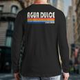 Retro Vintage 70S 80S Style Agua Dulce Ca Back Print Long Sleeve T-shirt
