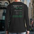 Reverse Murphy's Law Optimistic Mindset Is Almost Everything Back Print Long Sleeve T-shirt