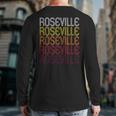 Roseville Oh Vintage Style Ohio Back Print Long Sleeve T-shirt