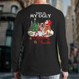 Santa Riding Bulldog This Is My Ugly Christmas Sweater Back Print Long Sleeve T-shirt