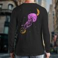 Sea Creature Ocean Animals Moon Space Jellyfish Back Print Long Sleeve T-shirt