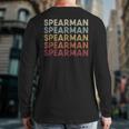 Spearman Texas Spearman Tx Retro Vintage Text Back Print Long Sleeve T-shirt