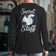 Super Secret Stuff Squirrel Armed Forces Back Print Long Sleeve T-shirt