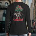 The Thrifty Elf Cute Ugly Christmas Sweater Family Back Print Long Sleeve T-shirt