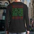 Tis The Season To Have Your Life Choices Mocked At Dinner Back Print Long Sleeve T-shirt