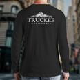 Truckee California Mountain Town Back Print Long Sleeve T-shirt