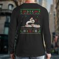 Ugly Christmas Pajama Sweater Snake Animals Lover Back Print Long Sleeve T-shirt