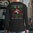 Ugly Christmas Sweater Style Motocross Back Print Long Sleeve T-shirt