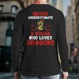Never Underestimate Love Dragons Graphic Back Print Long Sleeve T-shirt