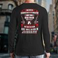 Never Underestimate An Old Us Veteran Born In January Back Print Long Sleeve T-shirt