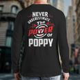 Never Underestimate The Power Of PoppyBack Print Long Sleeve T-shirt
