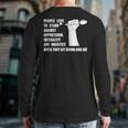 Vegan Quote For A Vegetarian Animal Rights Activists Back Print Long Sleeve T-shirt