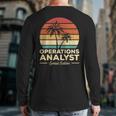 Vintage Operations Analyst Back Print Long Sleeve T-shirt Vintage Operations Analyst Back Print Long Sleeve T-shirt