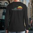 Vintage Palos Verdes Estates California Sunset Print Back Print Long Sleeve T-shirt