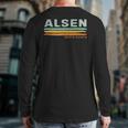 Vintage Stripes Alsen Nd Back Print Long Sleeve T-shirt