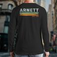 Vintage Stripes Arnett Ny Back Print Long Sleeve T-shirt