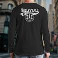 Volleyball Dad Father's Day Father Sport Men Back Print Long Sleeve T-shirt