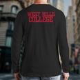 West Hills Vintage Arch College Coalinga Back Print Long Sleeve T-shirt