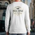 Retro Style Vintage Mesa Verde National Park Back Print Long Sleeve T-shirt