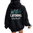 Cayoning Cayoning Solves Them All Women Oversized Hoodie Back Print Black