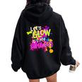 Let's Go It's My Birthday Party Boys Girls Matching Family Women Oversized Hoodie Back Print Black