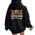 Sister Bear 4 Cub For Womens Sister Bear Women Oversized Hoodie Back Print Black