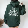 2Nd Grade Squad Teacher For Arrow Cute Women Oversized Hoodie Back Print Forest