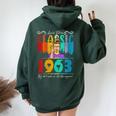 Abigail Name Mom Born In 1963 Mother's Day Women Oversized Hoodie Back Print Forest