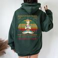 Aquarius Girl For Yoga Black Birthday Women Oversized Hoodie Back Print Forest