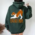 Basenji I Love My Mom -Cute And Fun For Dog People Women Oversized Hoodie Back Print Forest