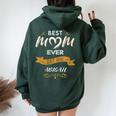 Best Mom Ever Mother's Day For Abigail Name Women Oversized Hoodie Back Print Forest