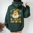 You Can't Scare Me I Teach 3Rd Grade Halloween Teacher Ghost Women Oversized Hoodie Back Print Forest