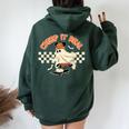 Creep It Real Halloween Spooky Ghost Mouse Women Oversized Hoodie Back Print Forest
