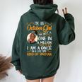 I'm An October Girl Black Libra Birthday Women Oversized Hoodie Back Print Forest
