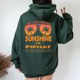 Just A Girl Who Loves Sunshine And Piphat For Woman Women Oversized Hoodie Back Print Forest