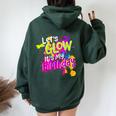 Let's Go It's My Birthday Party Boys Girls Matching Family Women Oversized Hoodie Back Print Forest