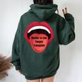 Mother-In-Law Tongue Transplant Women Oversized Hoodie Back Print Forest
