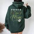 Proud Army Mom Cute Military Mama Usa Women Oversized Hoodie Back Print Forest