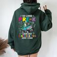 So Long Pre-K Its Been Fun Look Out Kindergarten Here I Come Women Oversized Hoodie Back Print Forest